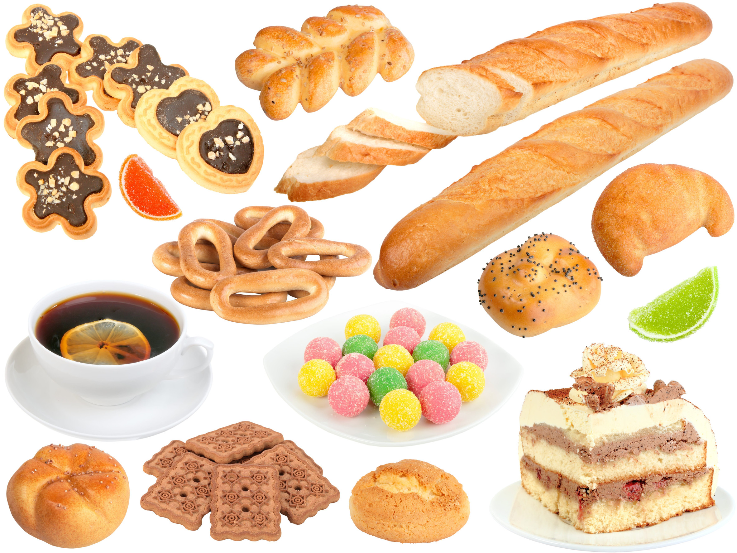 white pastries