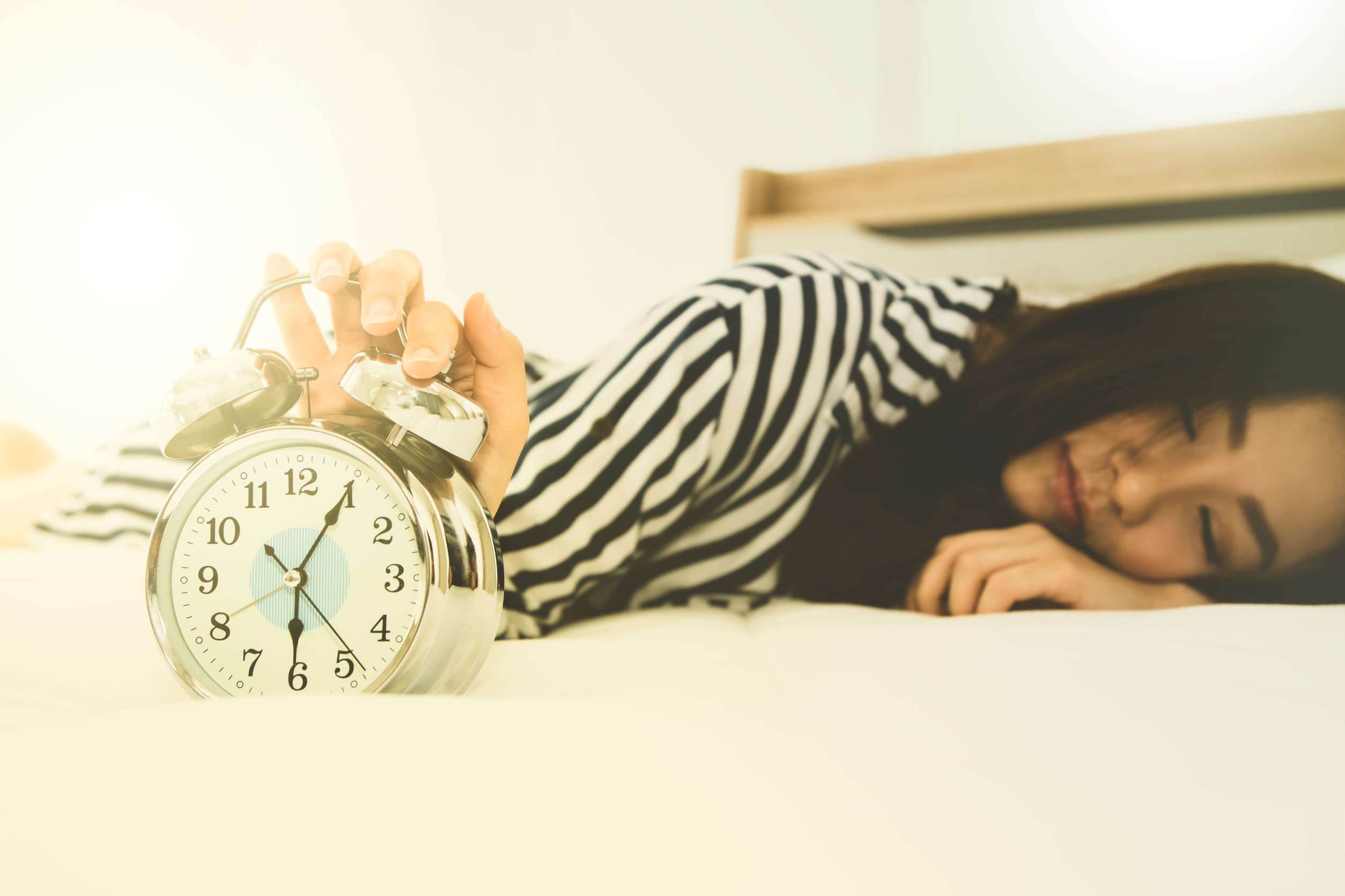 snoozing alarm