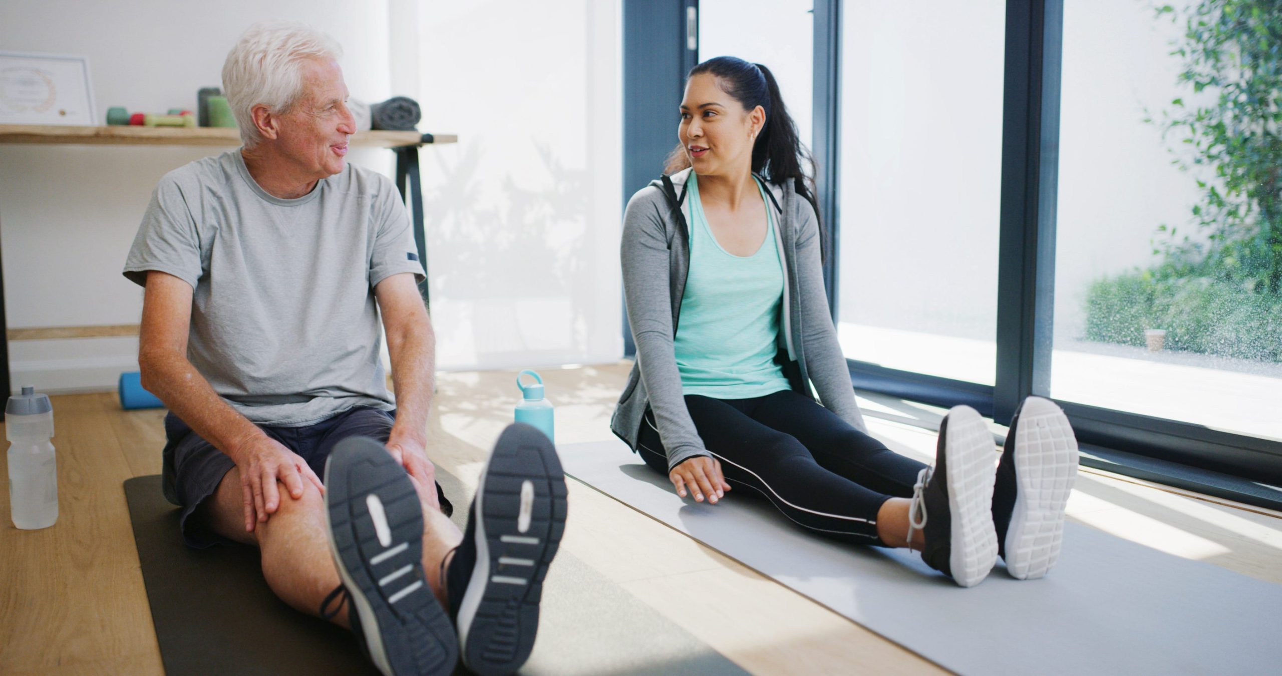 yoga with father