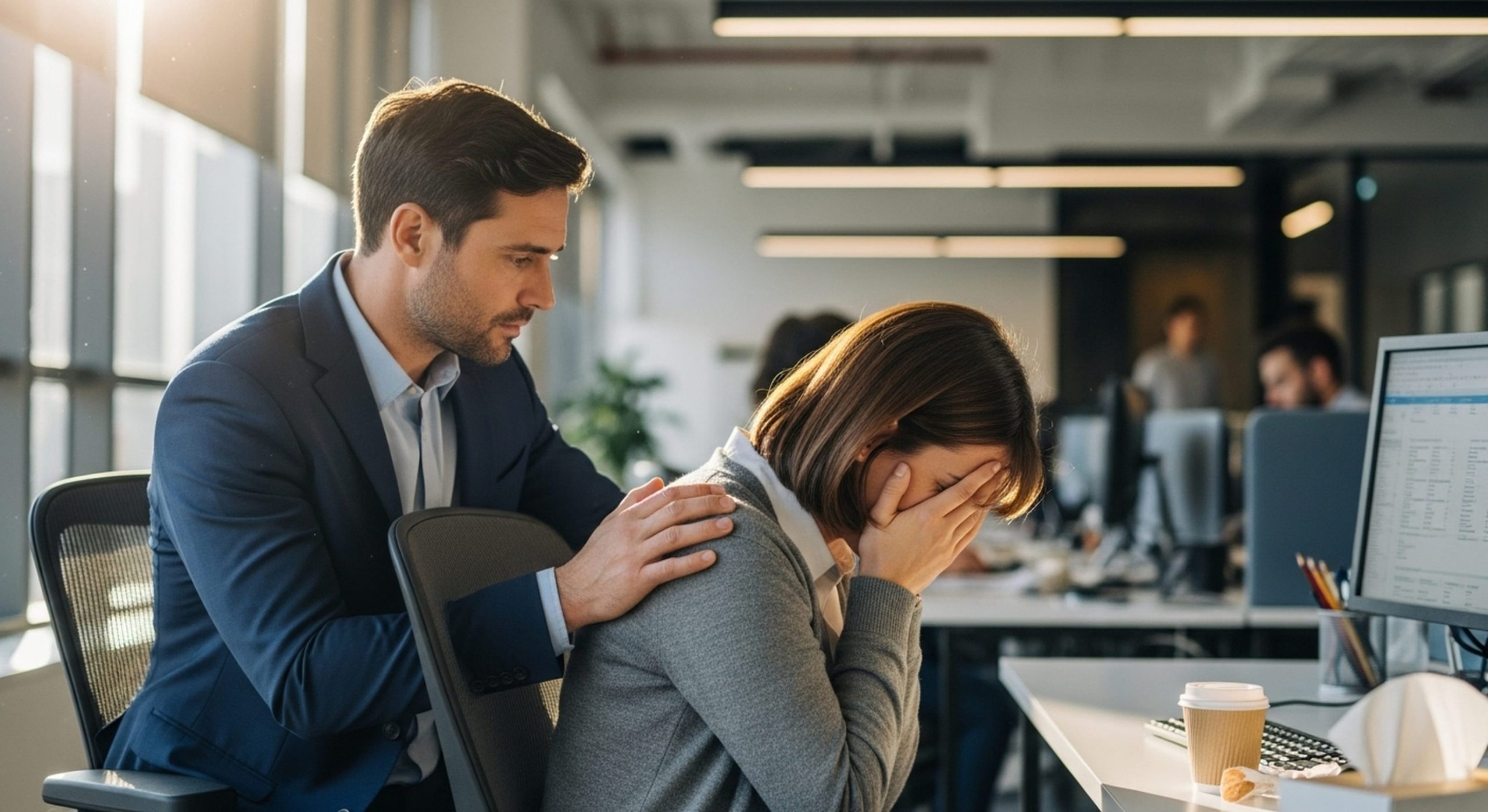 Supporting colleague after panic attack