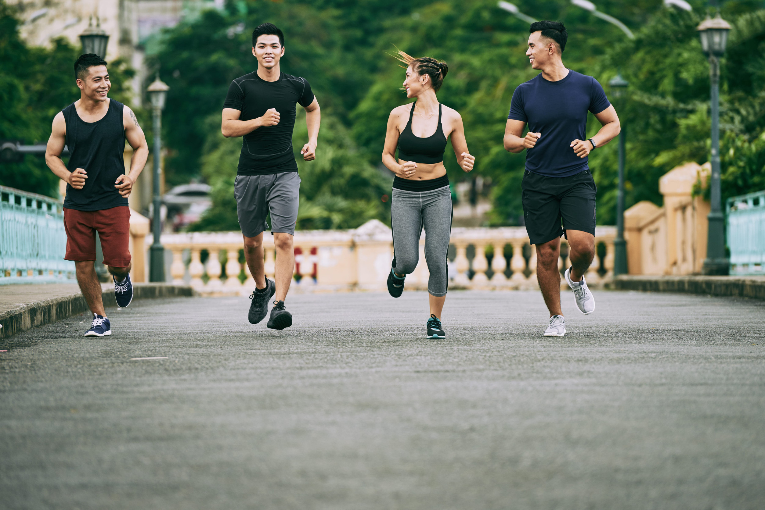 running to boost mood