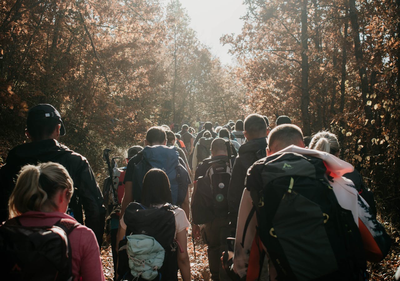 overcrowded trail