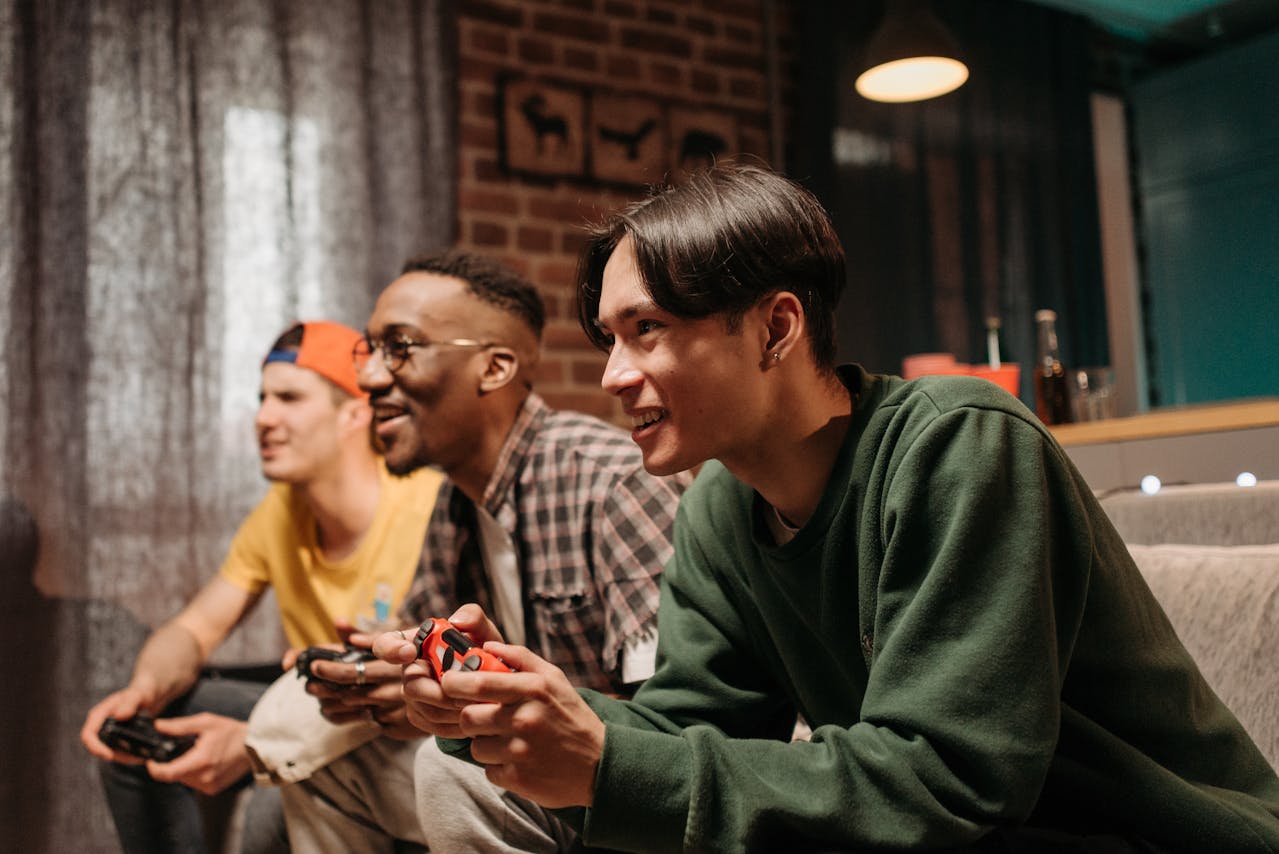 men keeping frienship surface level with casula interactions