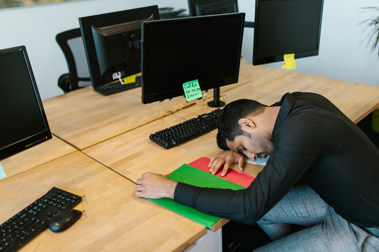 resting in office