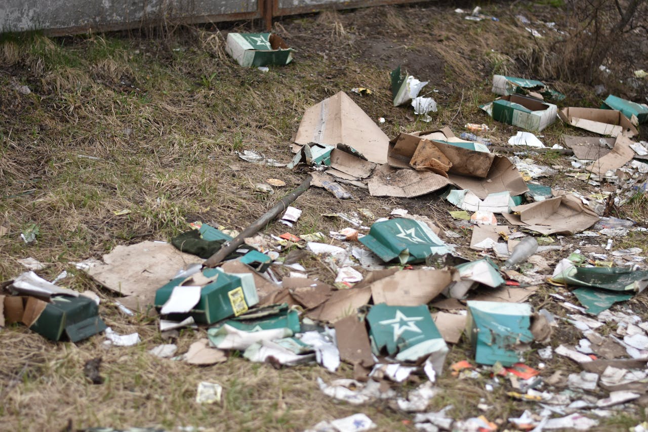 polluted nature trail