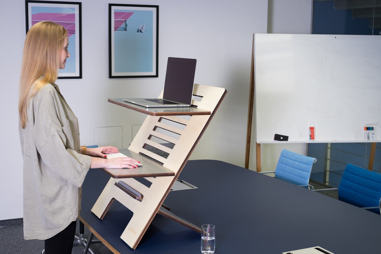 standing on a standng desk for long