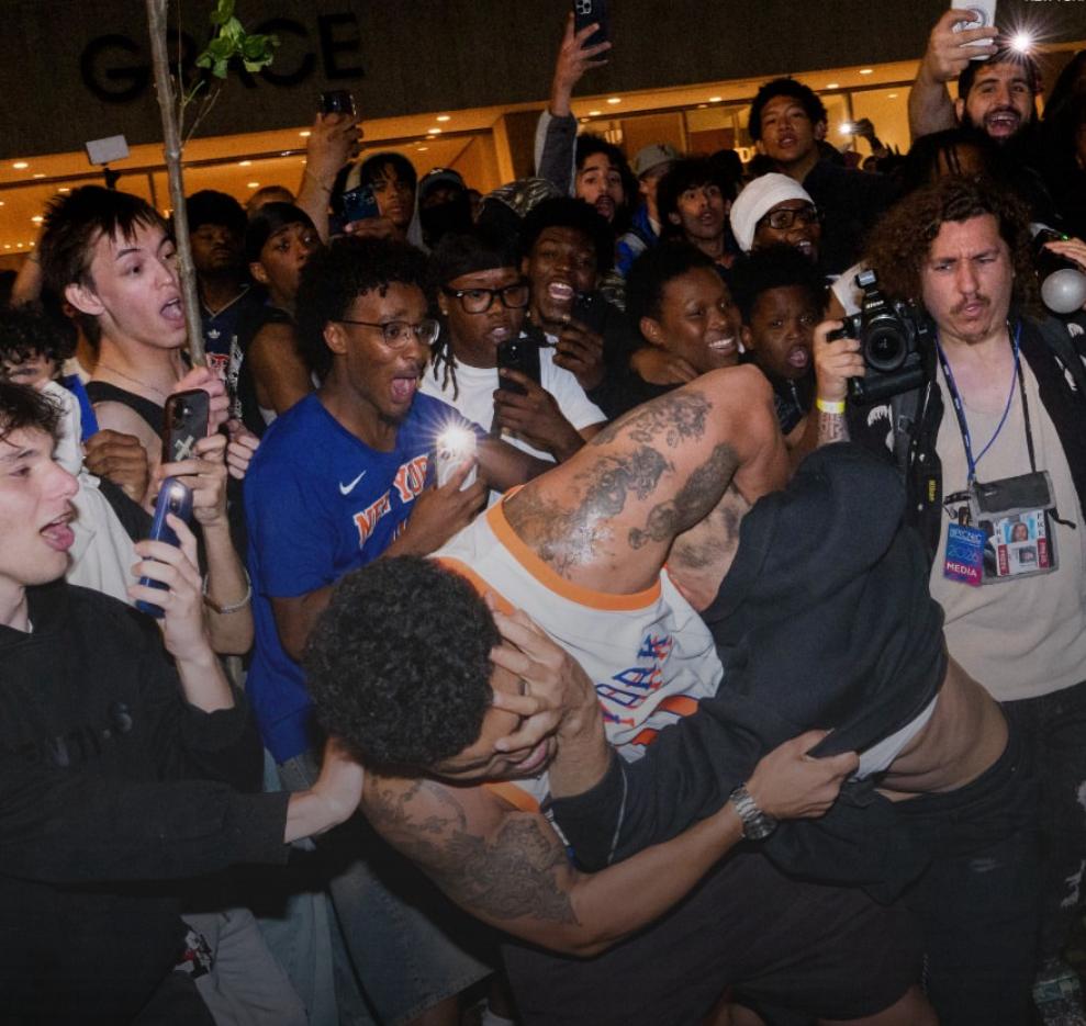 Knicks Rioting NYC Celebrated the Knicks' First NBA Championship in 53 Years with a ...