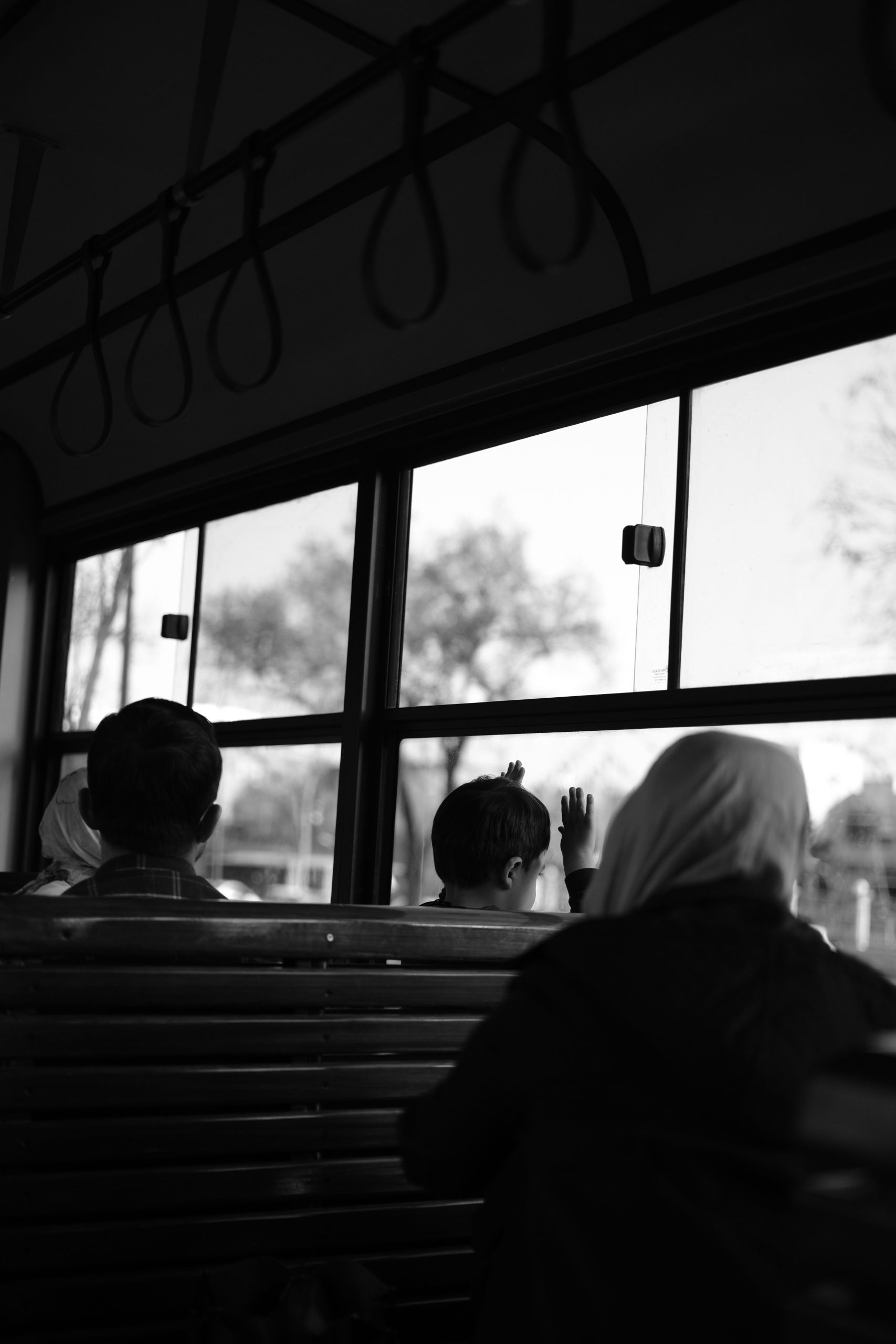 kids in a bus